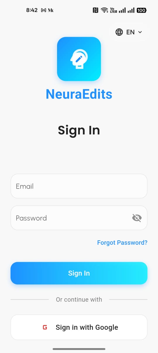 Login Screen